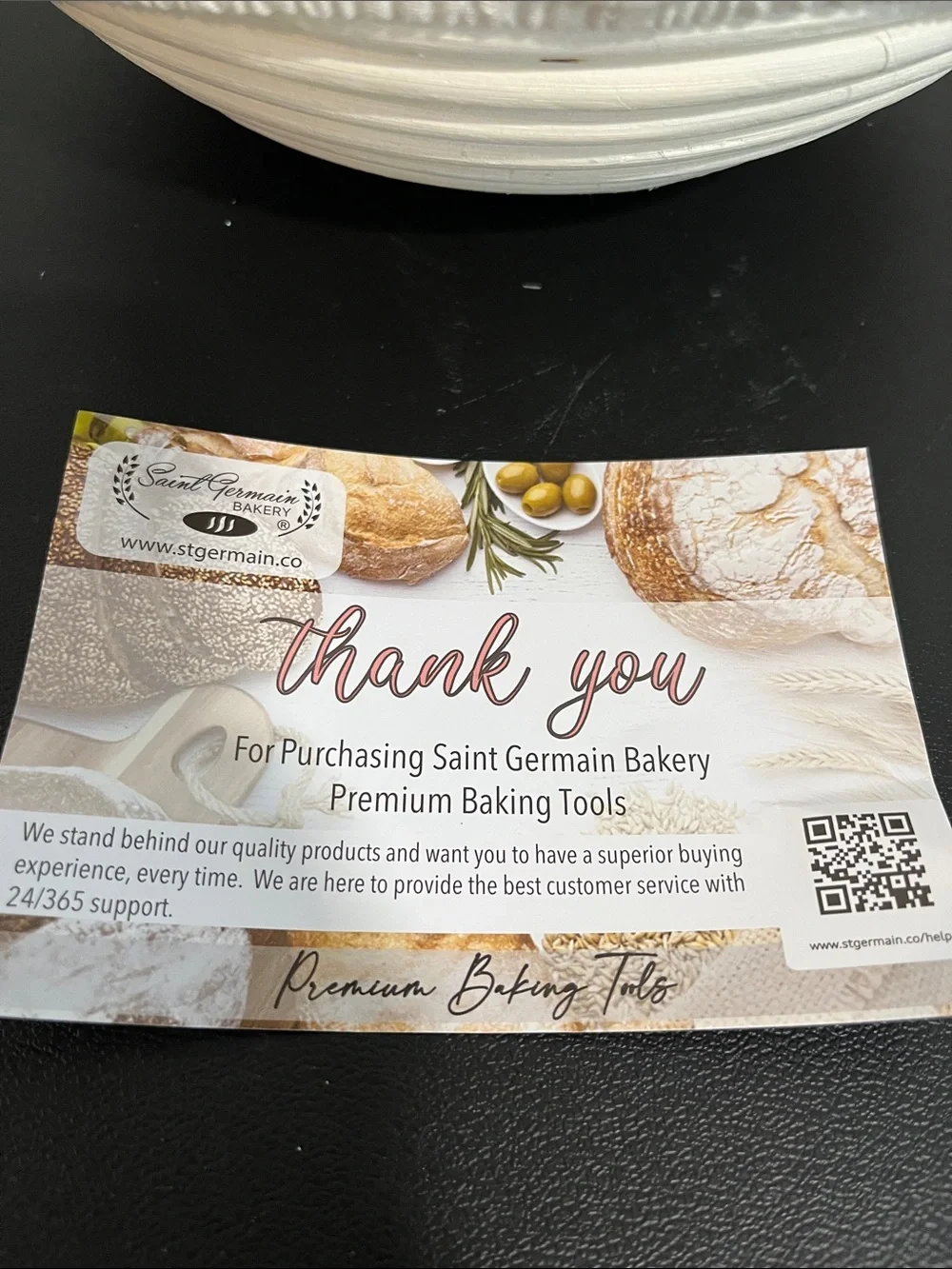 Saint Germain Bakery Bread Proofing Bowl with White Cotton Liner